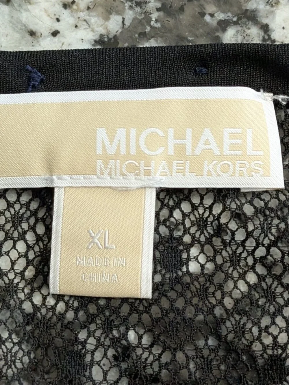 Michael Kors Women's Top Blouse  Size XL Black